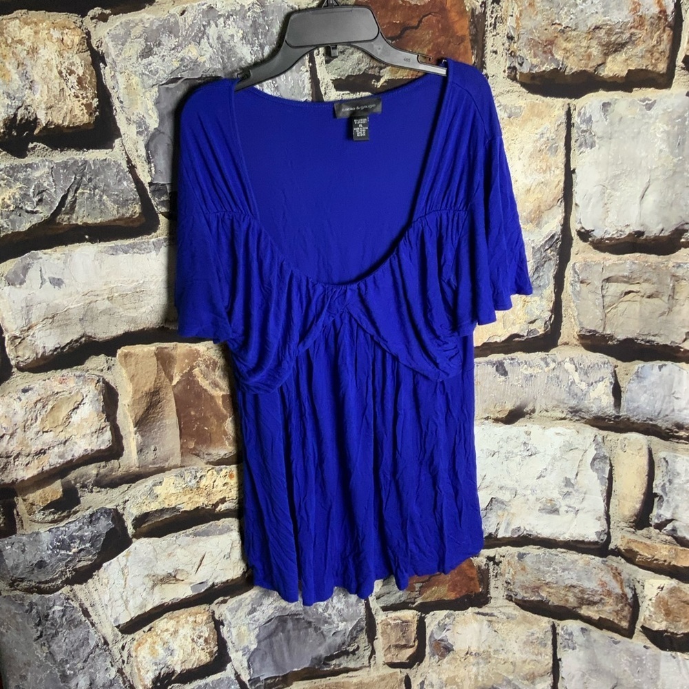 Cable & Gauge Blue Drapes Front Shirt Wm XL